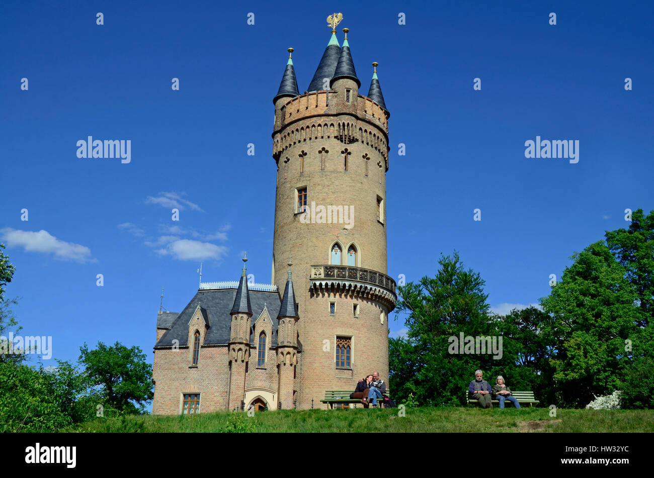 The Flatowturm Potsdam Babelsberg Park Germany Stock Photo Alamy