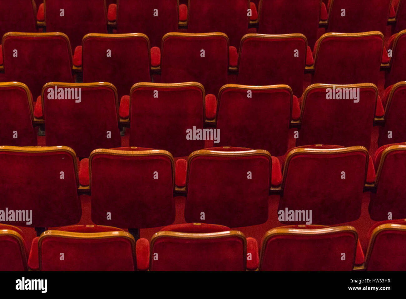 auditorium chairs at Zagreb’s, Croatian national tether Stock Photo Alamy