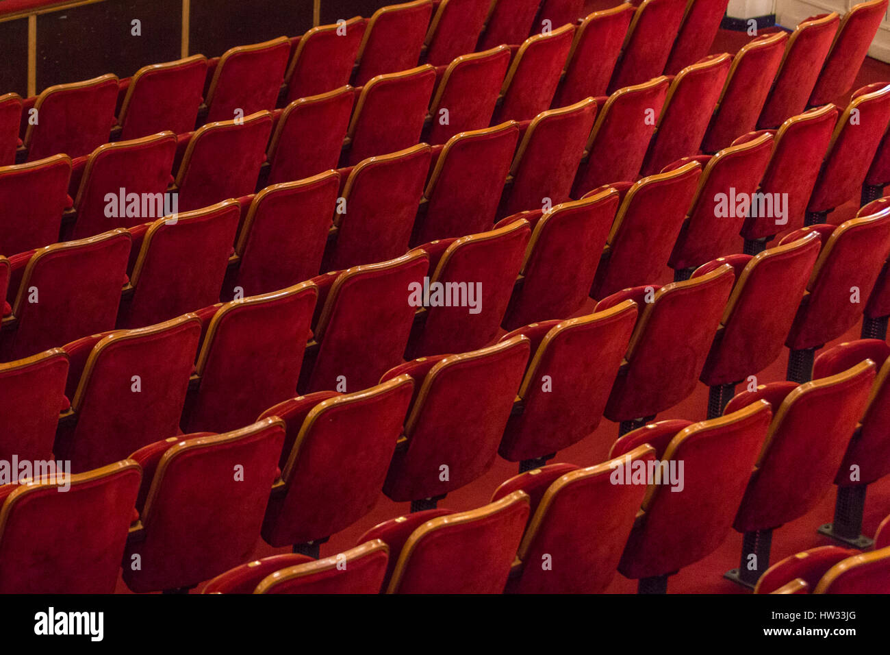 auditorium chairs at Zagreb’s, Croatian national tether Stock Photo Alamy