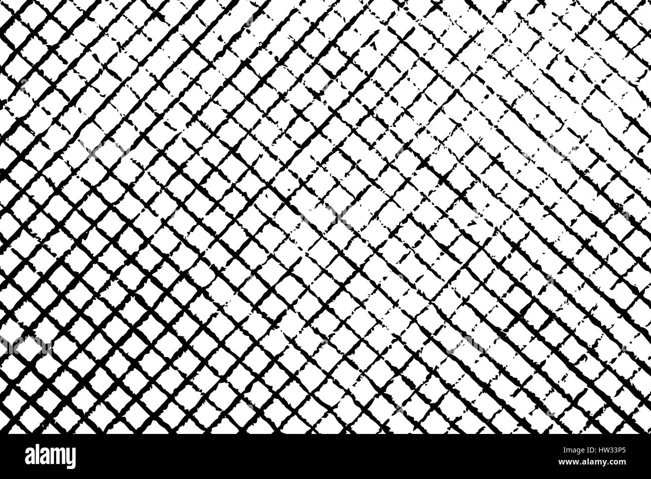 Isolated grunge texture of geometric material in black and white, vintage background resource. EPS10 vector. Stock Vector