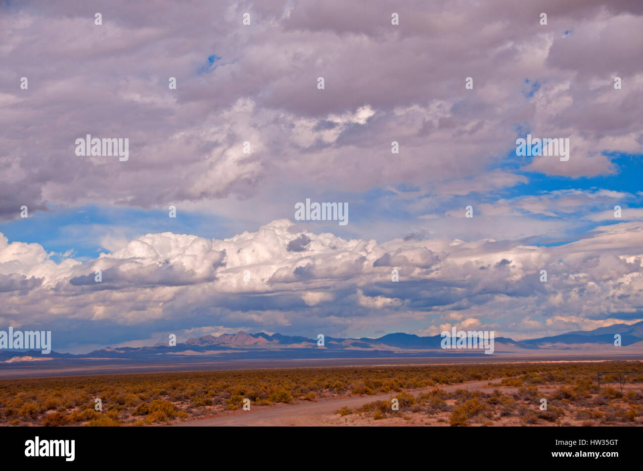 Extraterrestrial Highway 375 Nevada Stock Photo