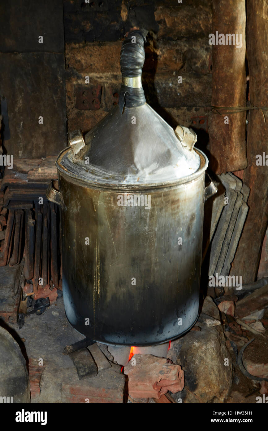 Distillation Rice Wine Rice wine vietnam hi-res stock photography and images - Alamy