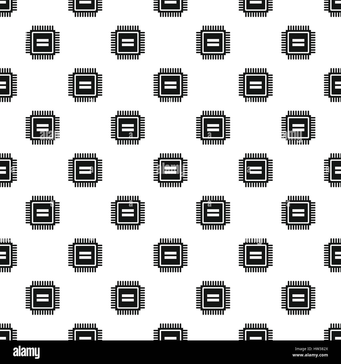 Processor pattern, simple style Stock Vector Image & Art - Alamy