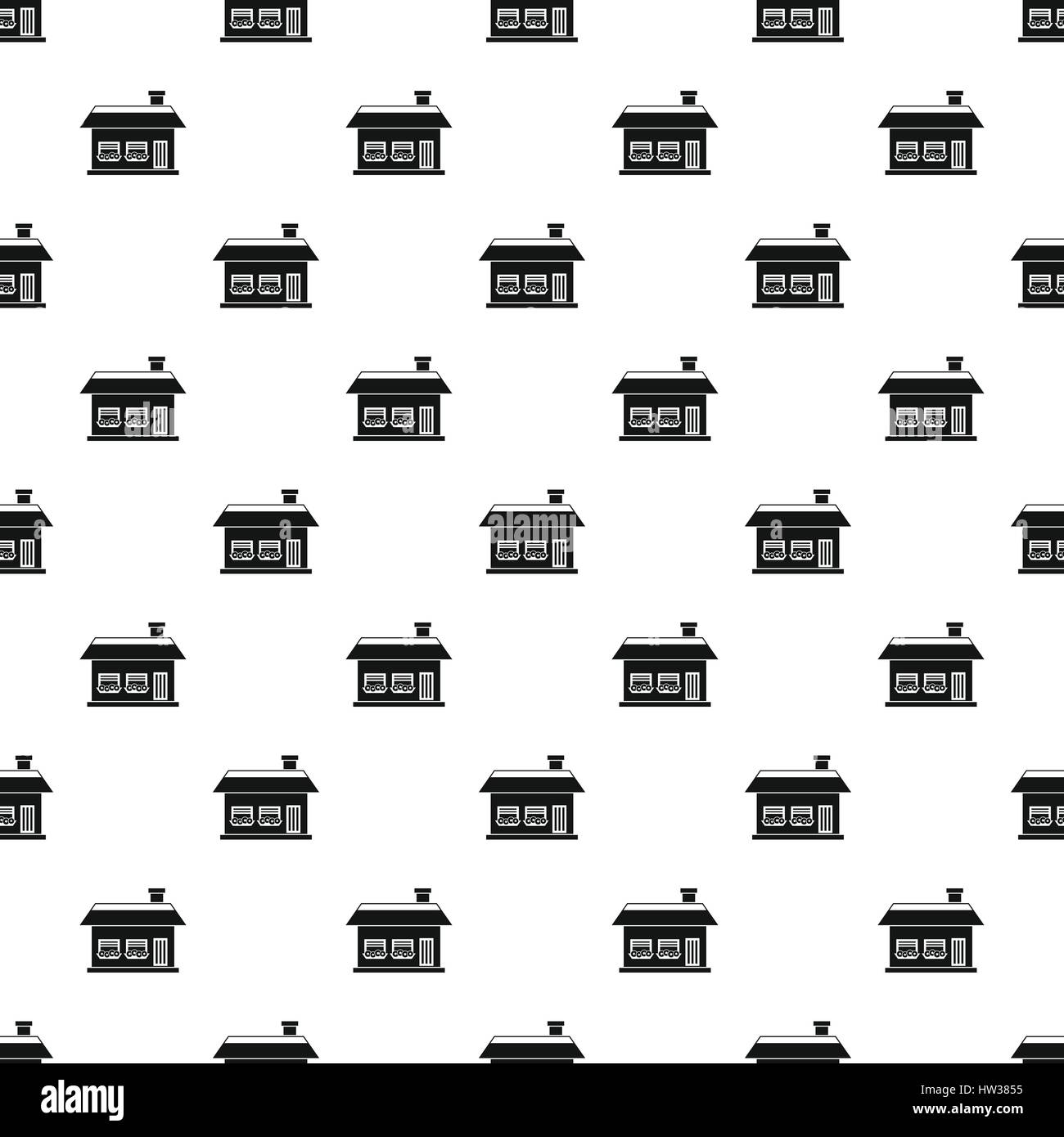 One storey house pattern, simple style Stock Vector Image & Art - Alamy