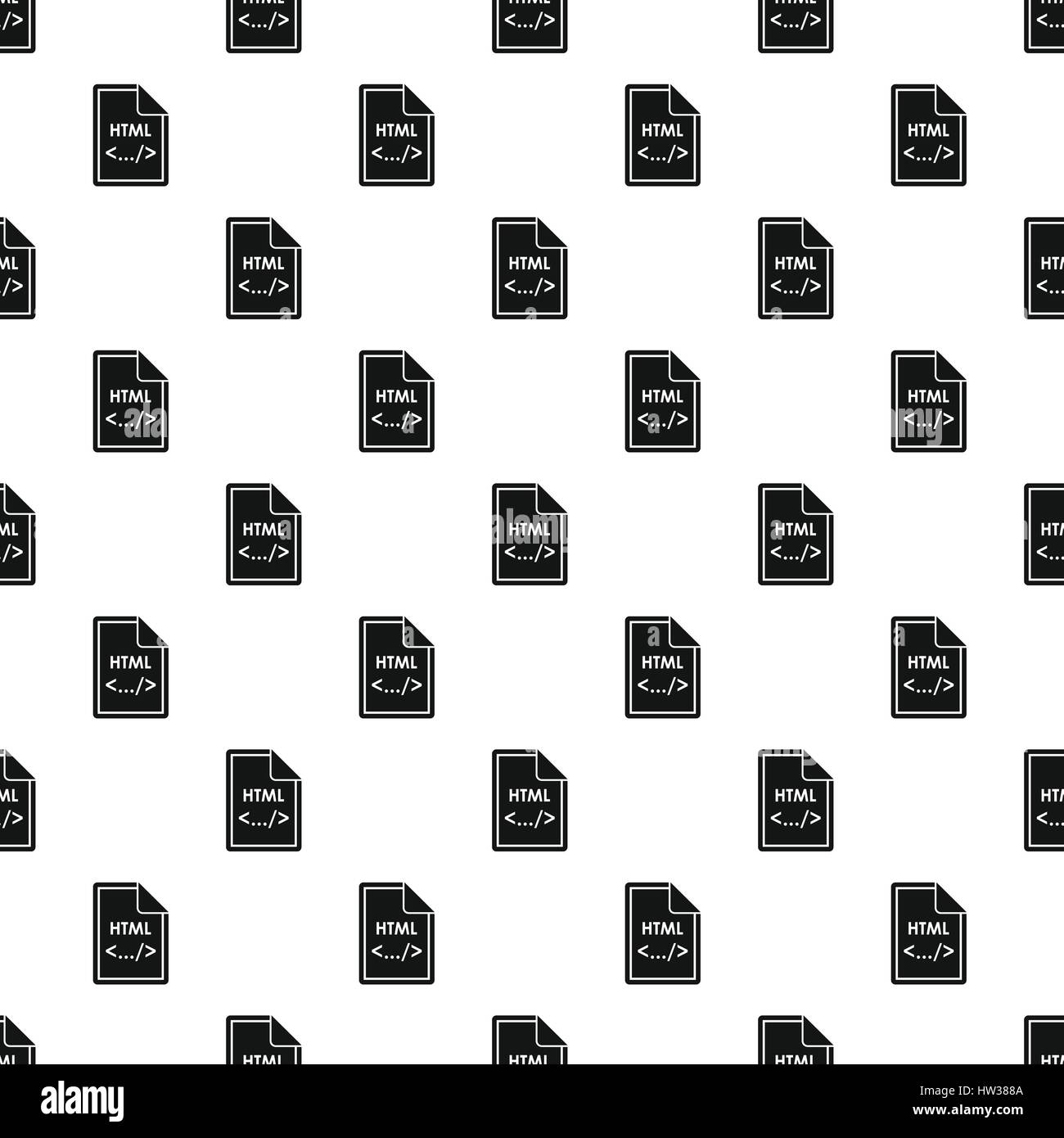 HTML file pattern, simple style Stock Vector Image & Art - Alamy