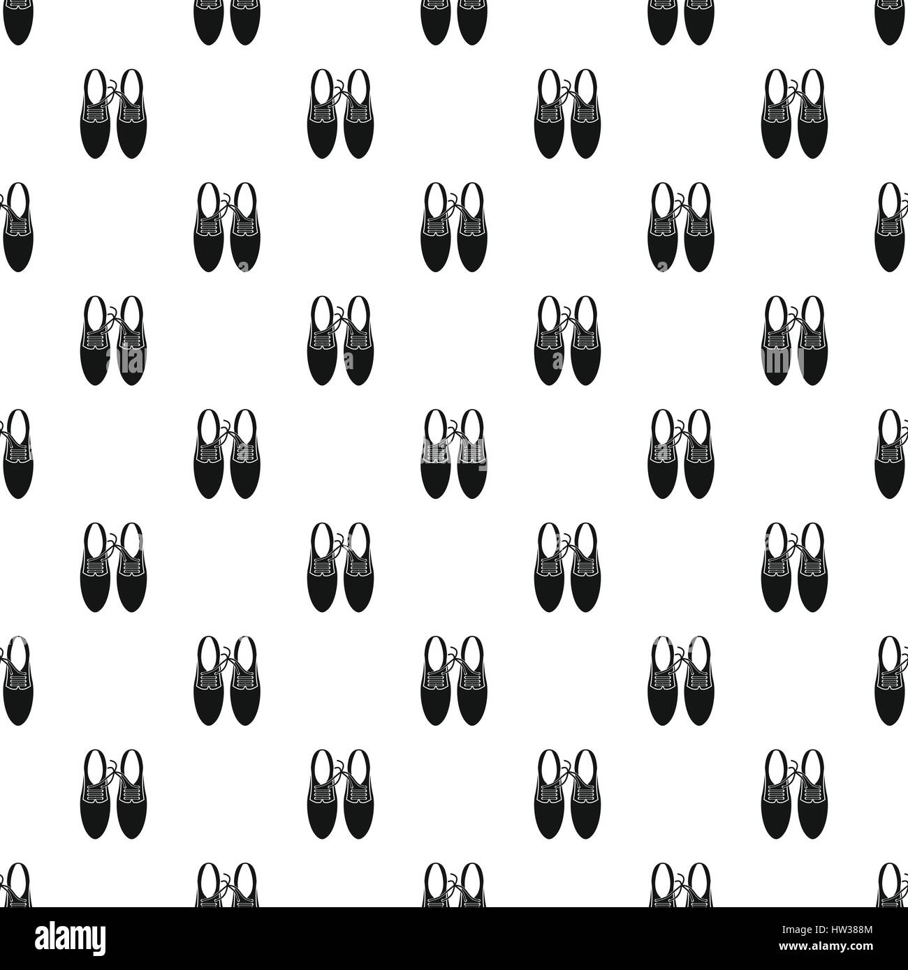 Shoes with laces tied together pattern Stock Vector