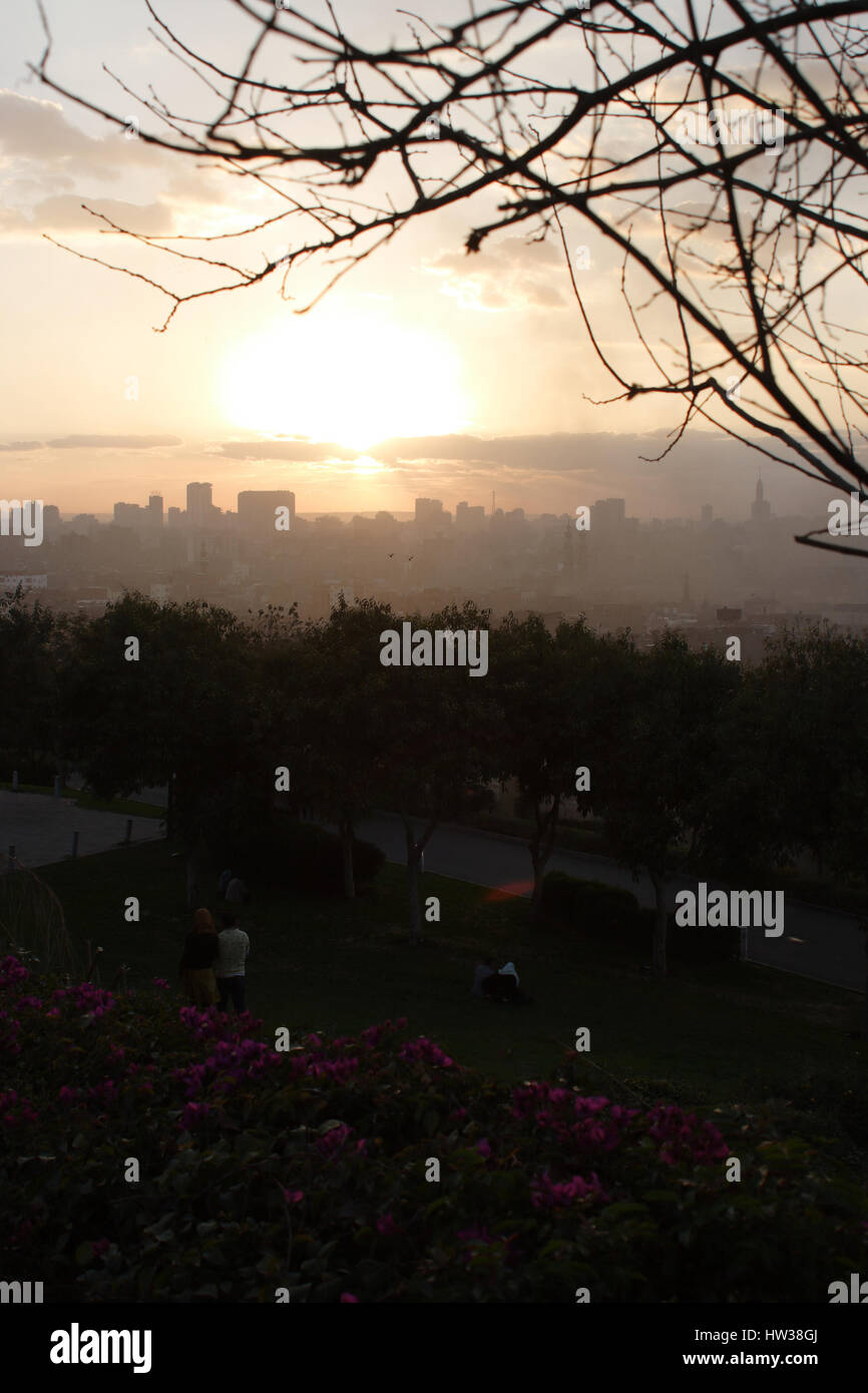 Al Azhar Park, Cairo, Egypt, Africa Stock Photo