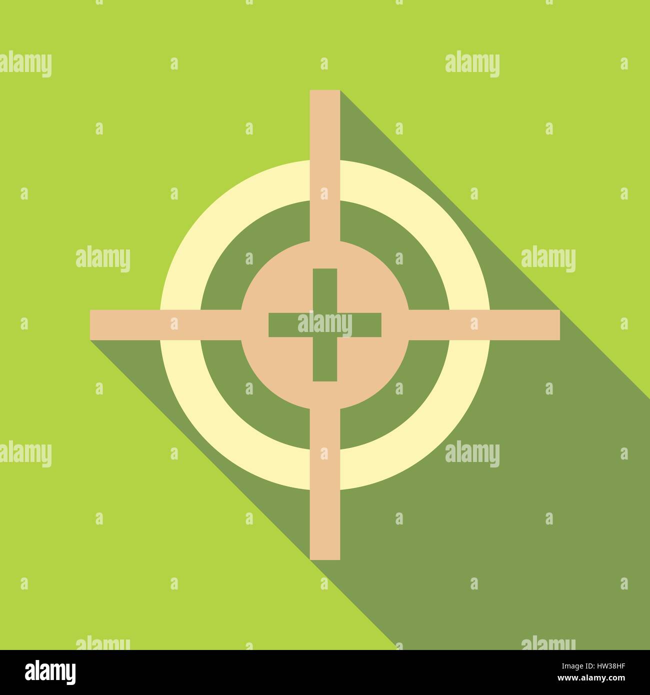 Target icon, flat style Stock Vector Image & Art - Alamy