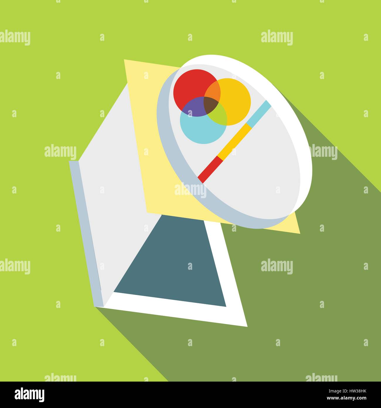 Palette icon, flat style Stock Vector Image & Art - Alamy