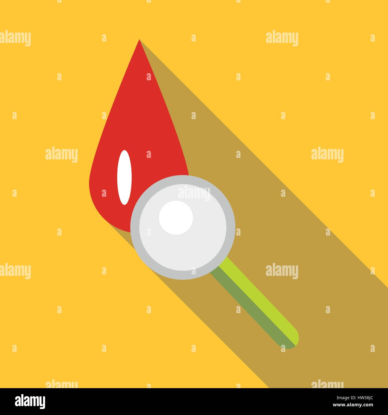 Blood icon, flat style Stock Vector Image & Art - Alamy