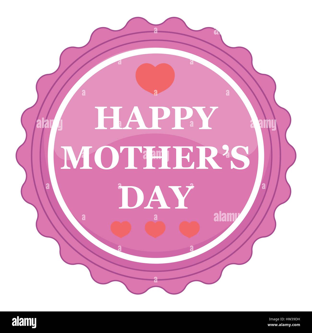 Happy Moters Day badge icon, cartoon style Stock Vector Image &amp; Art - Alamy