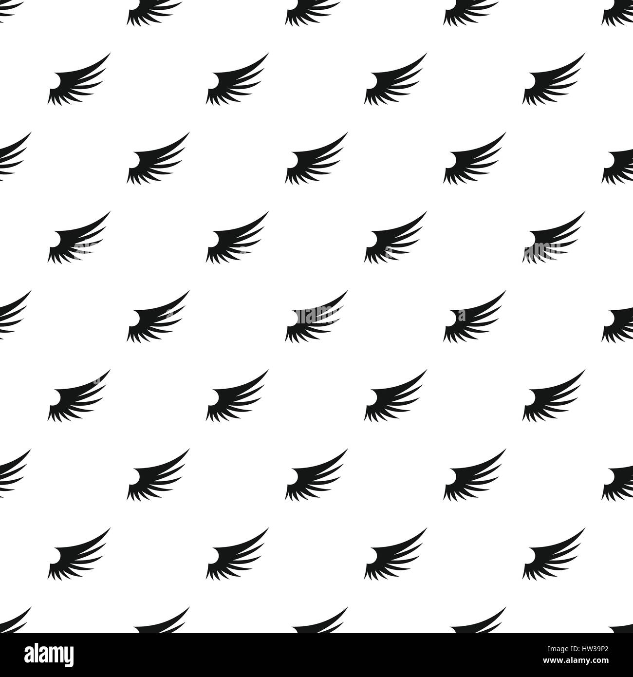 Birds wing pattern, simple style Stock Vector Image & Art Alamy