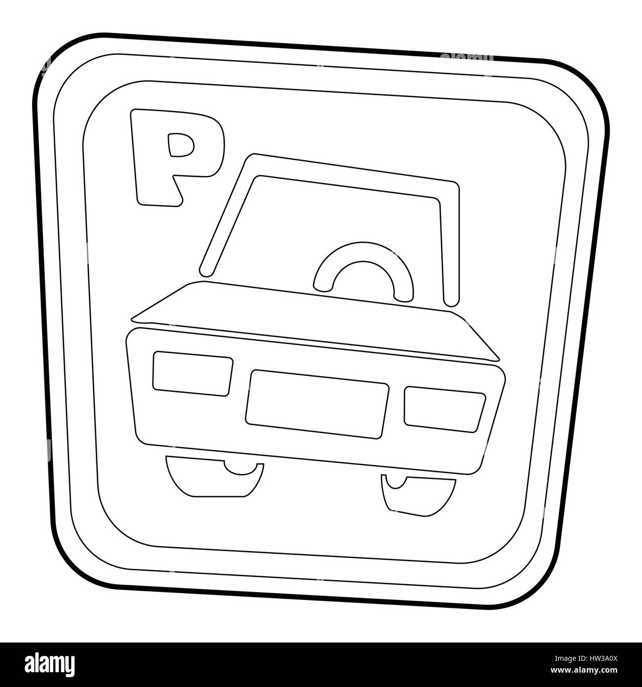 Car parking sign icon, isometric 3d style Stock Vector Image & Art - Alamy