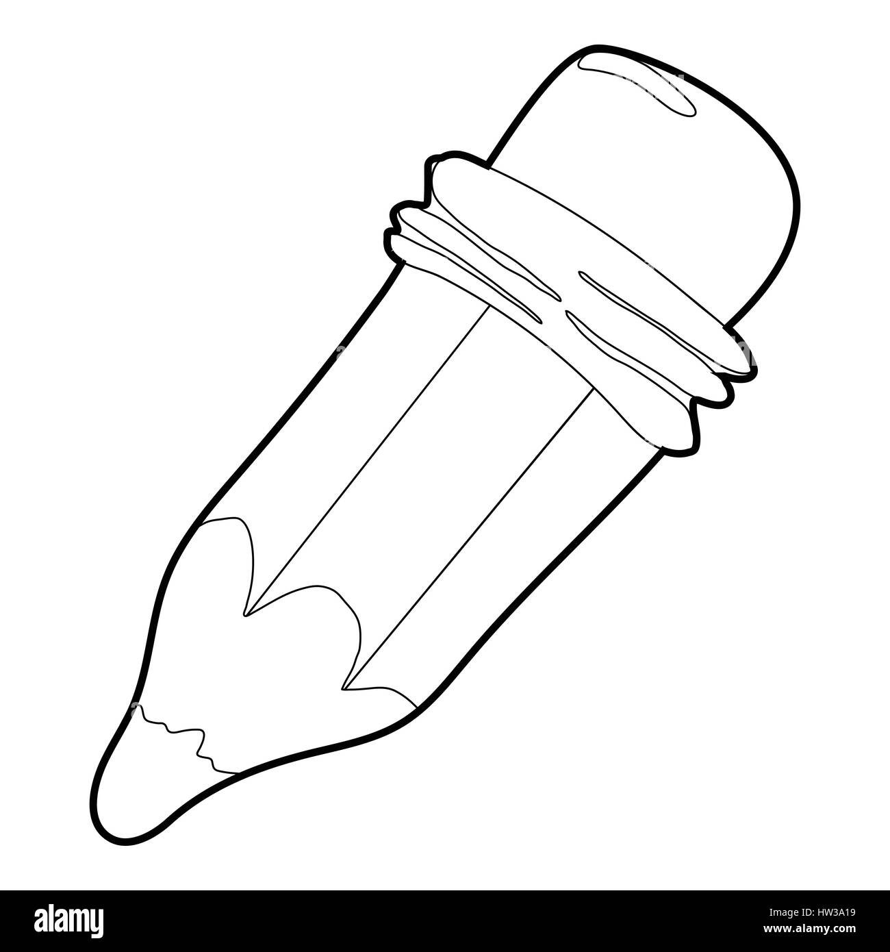 Pencil icon, isometric 3d style Stock Vector Image & Art - Alamy