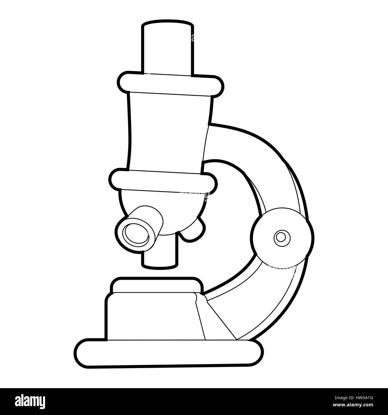 Microscope icon, isometric 3d style Stock Vector Image & Art - Alamy