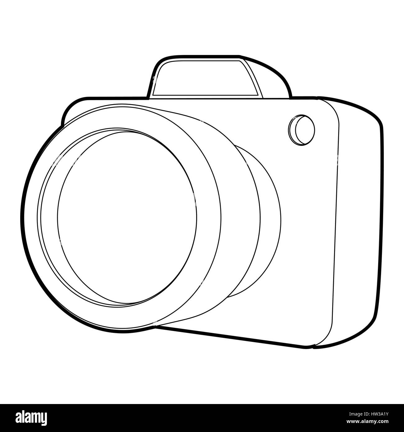 Camera icon, isometric 3d style Stock Vector Image & Art - Alamy