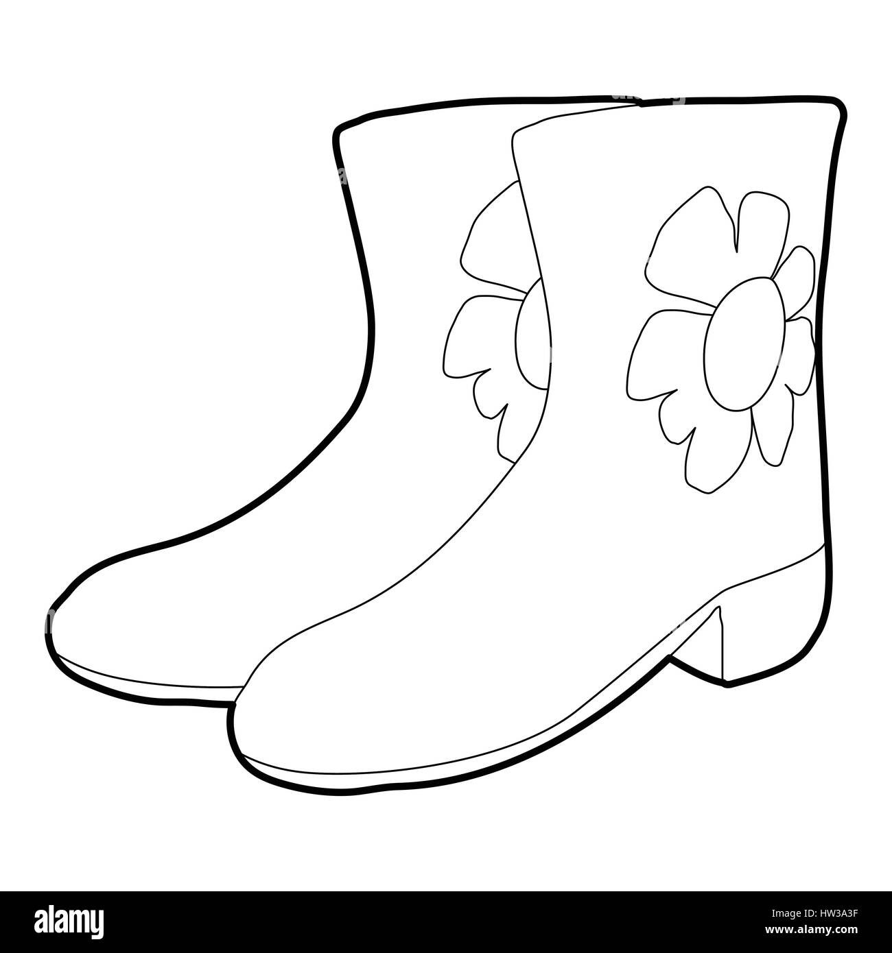 Rubber boots icon, isometric 3d style Stock Vector Image & Art - Alamy