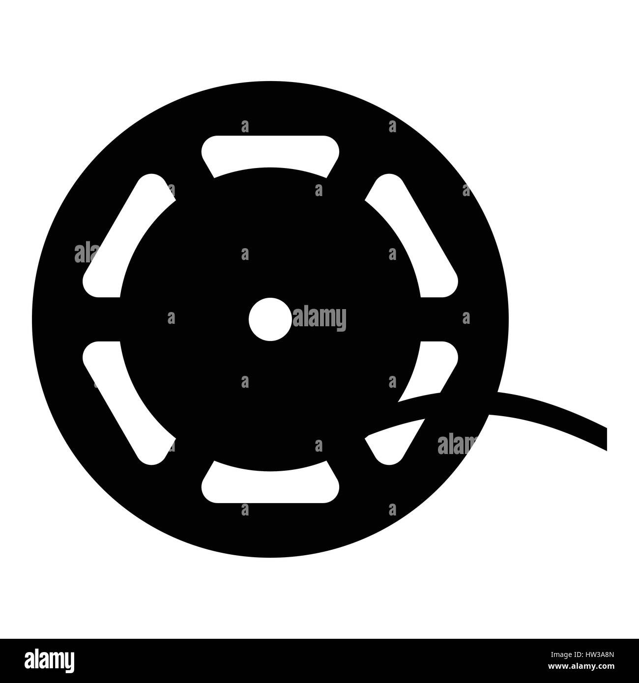 Reel icon, simple style Stock Vector Image & Art - Alamy
