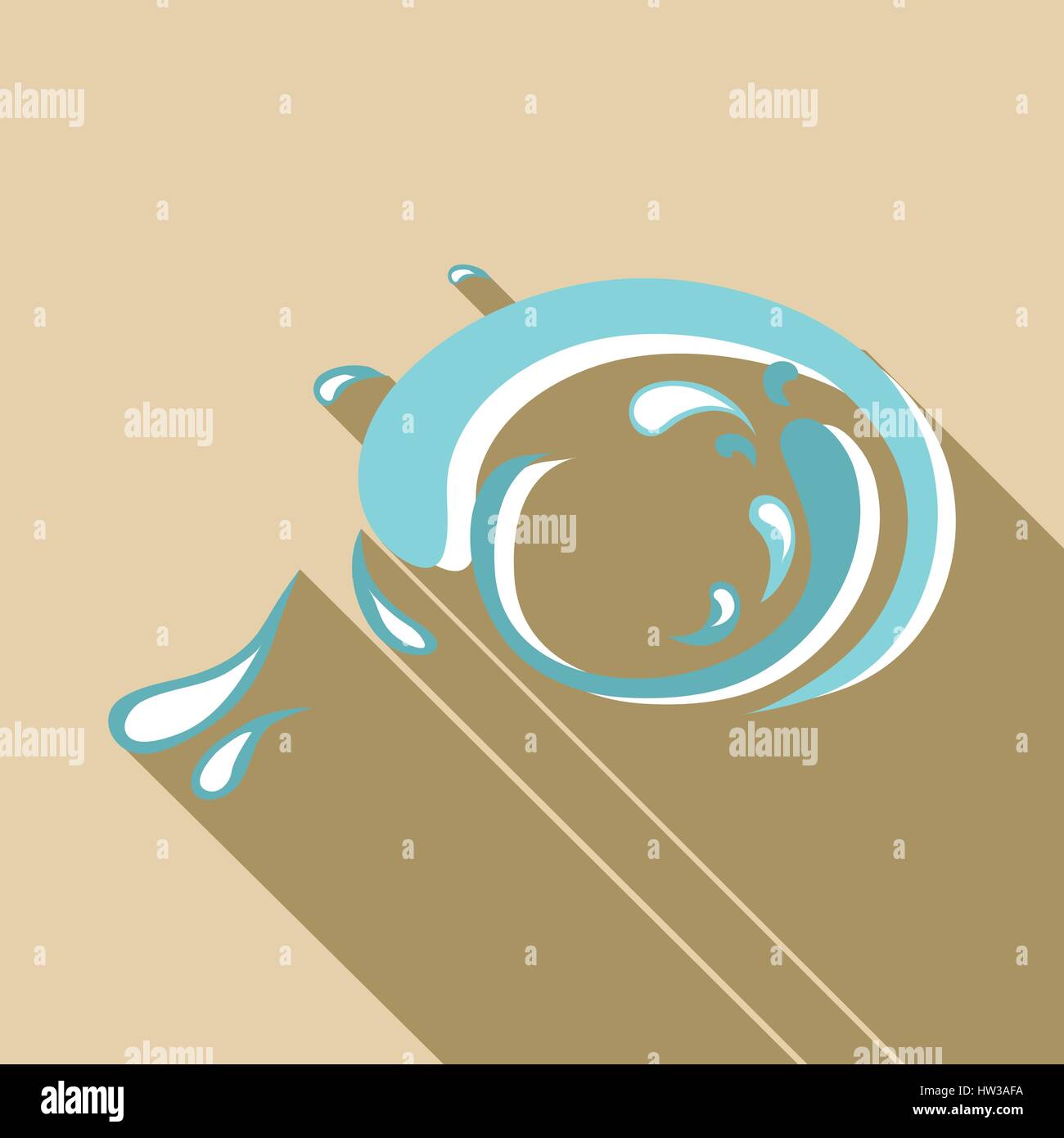 Big wave splashing sea water Stock Vector Images - Alamy