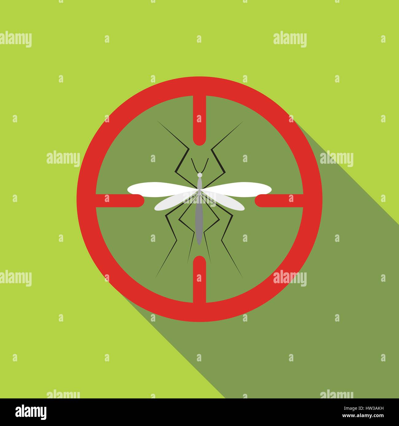 Mosquito icon, flat style Stock Vector Image & Art - Alamy