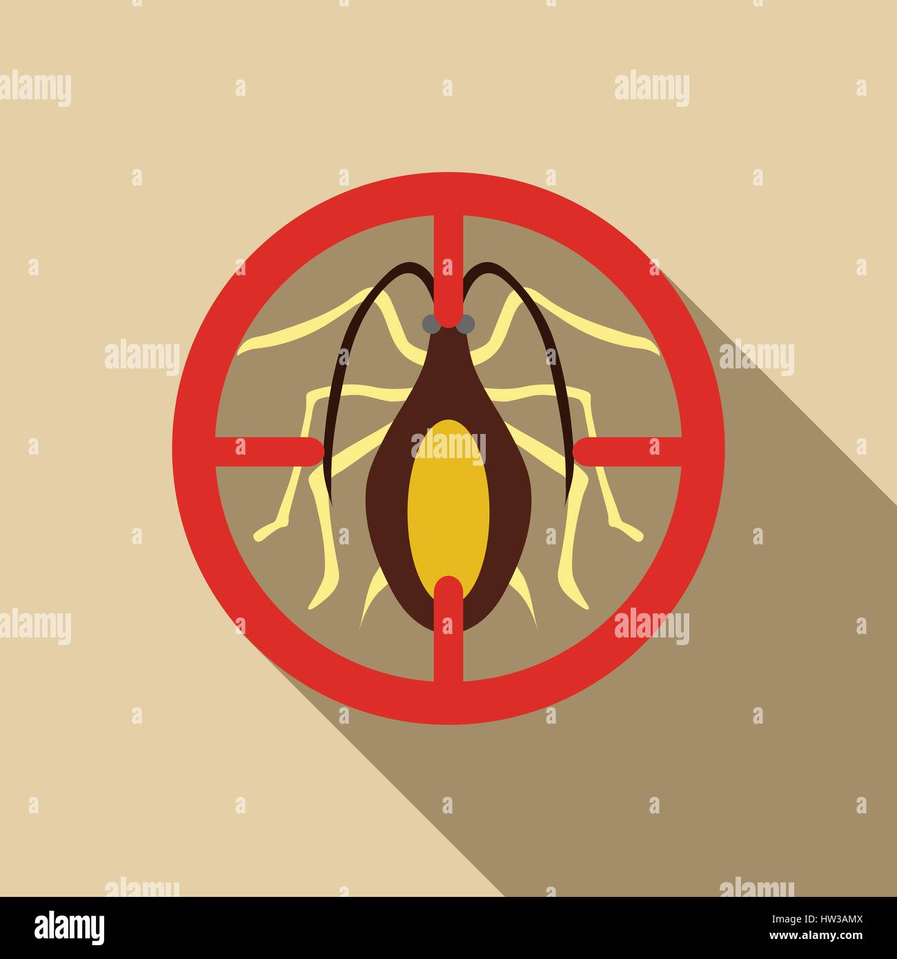 Cockroach icon insect parasite hi-res stock photography and images - Alamy