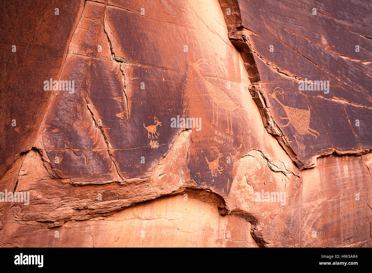 Ancient Wall Art, Utah Stock Photo Alamy
