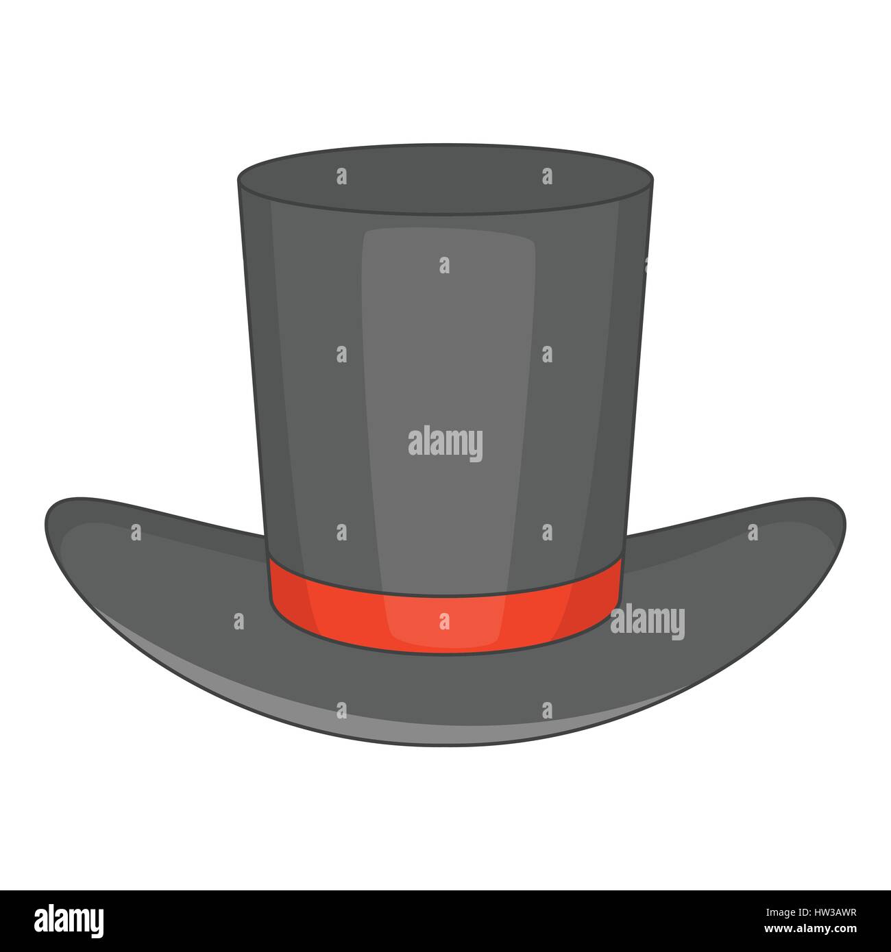 Gentleman hat icon, cartoon style Stock Vector Image & Art - Alamy