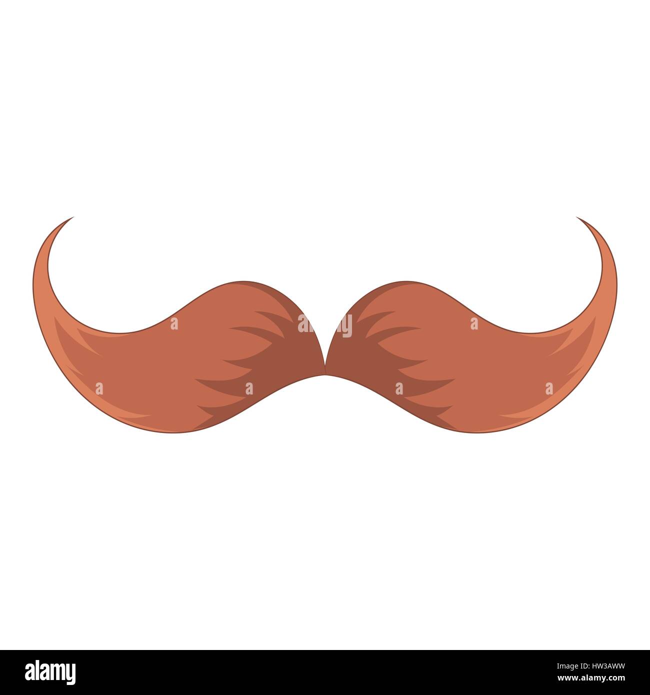Moustache icon, cartoon style Stock Vector Image & Art Alamy