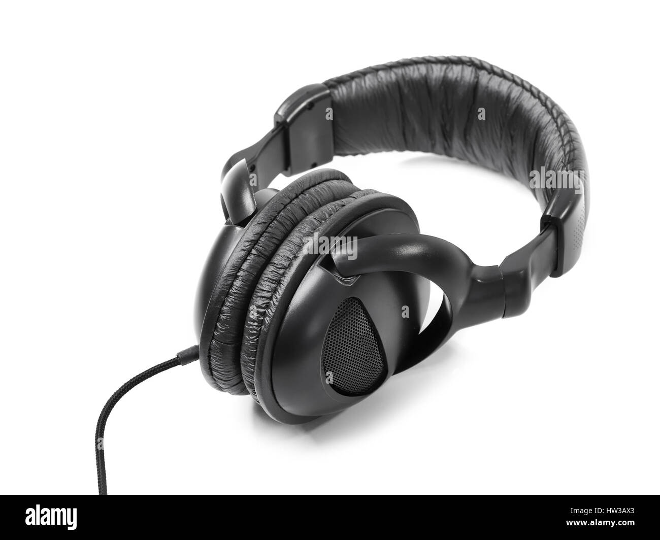 Headphones isolated on white background Stock Photo - Alamy