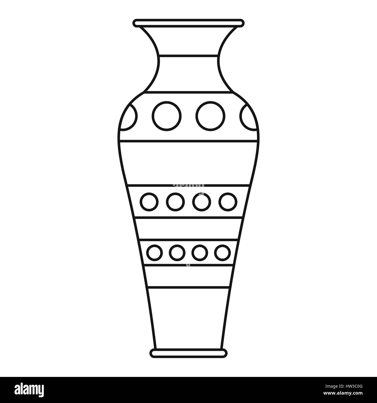 Vase icon, outline style Stock Vector Image & Art - Alamy