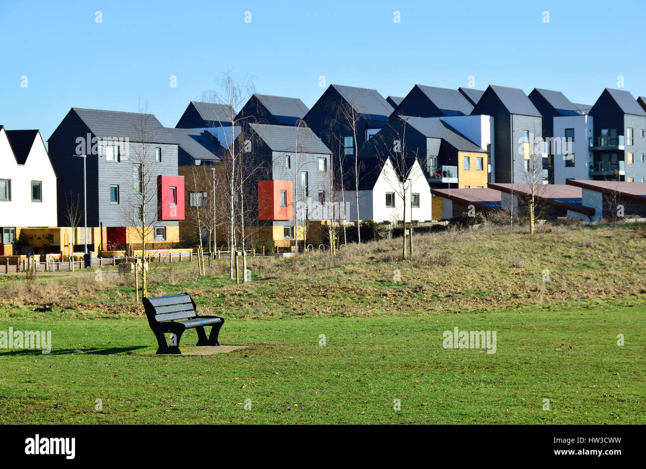 Maidstone, Kent, UK. New houses on the Park Wood Estate, between
