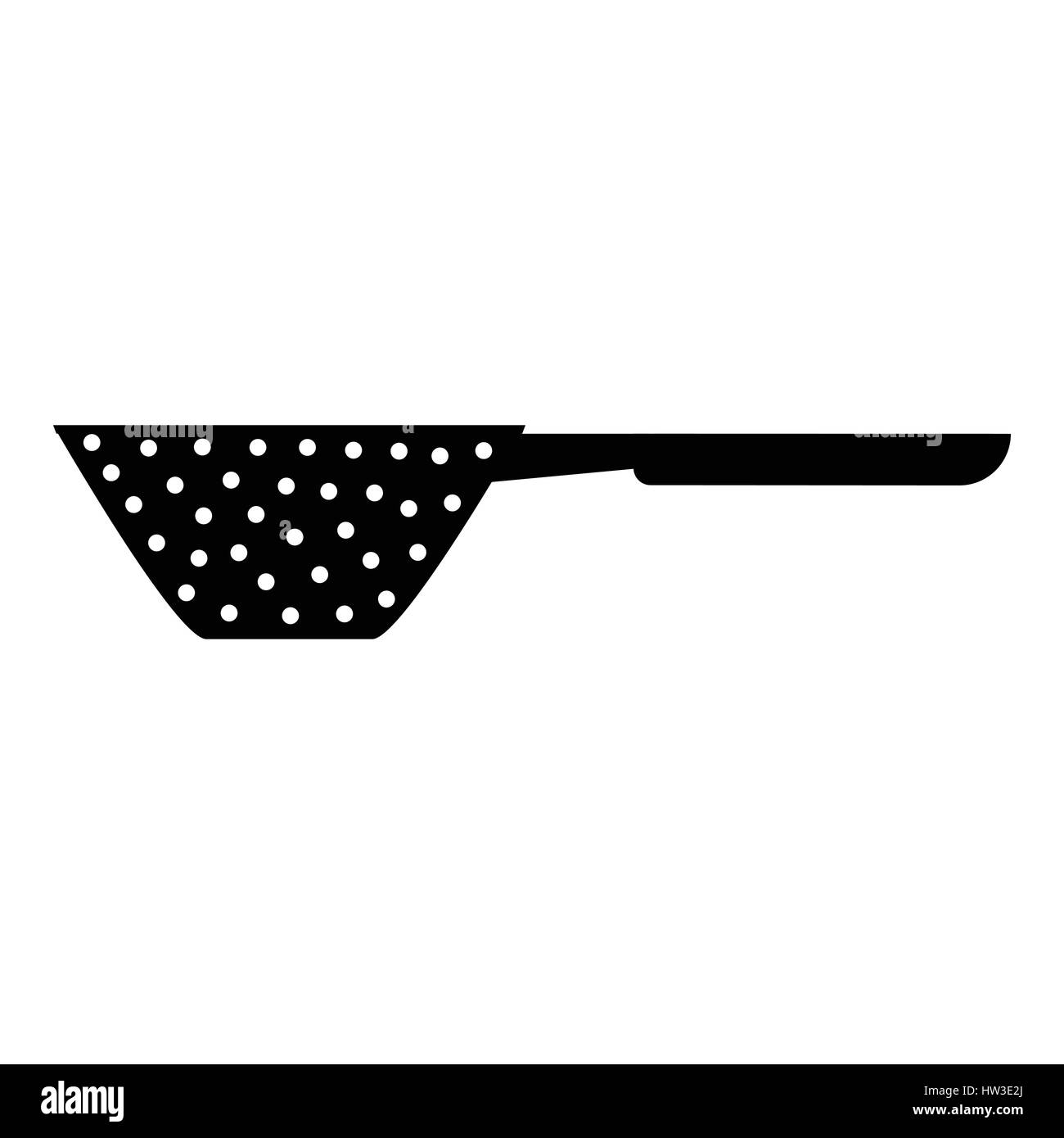 Colander with handle icon, simple style Stock Vector Image & Art Alamy