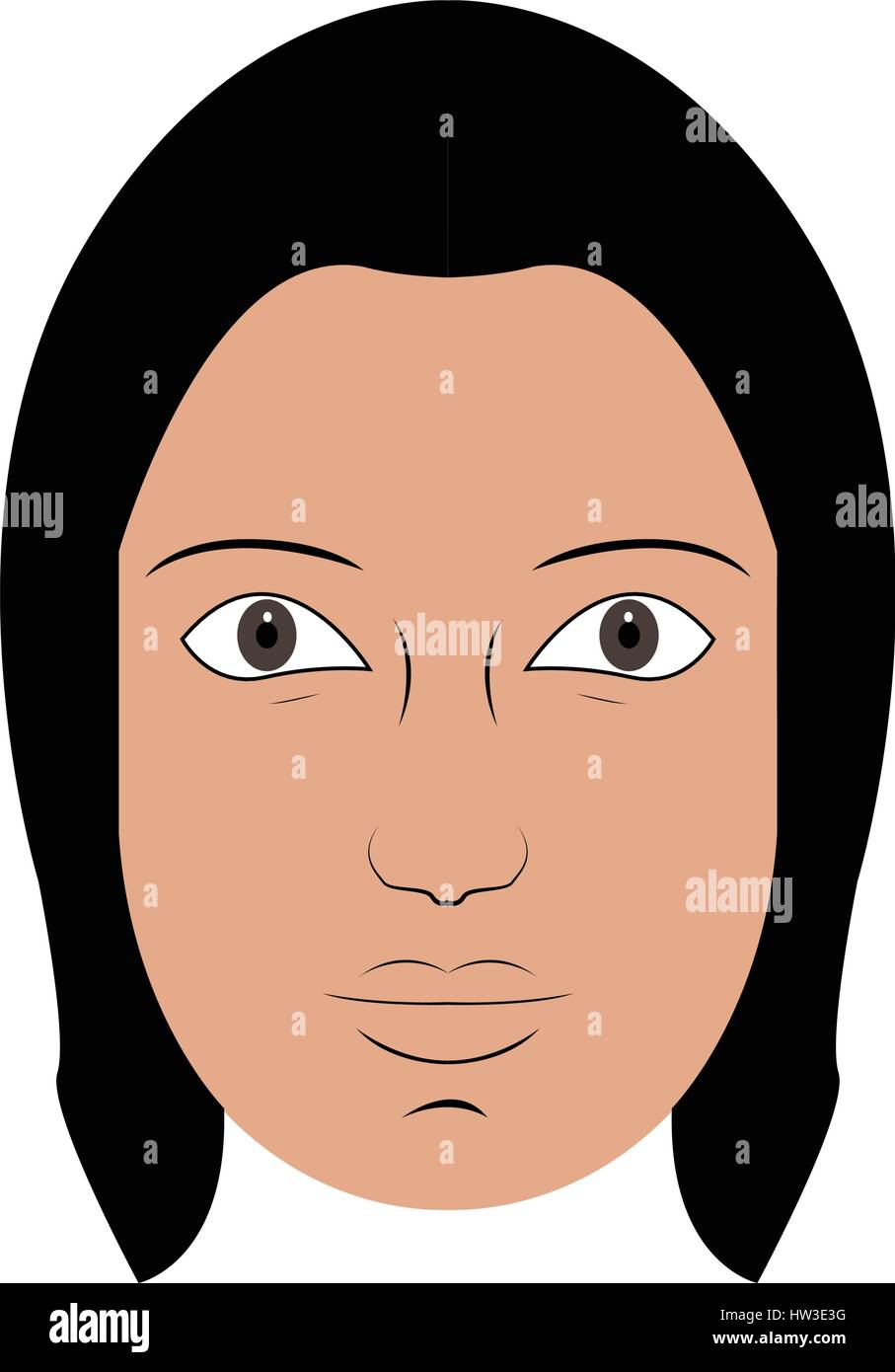 Portrait happy student woman Stock Vector Images - Alamy
