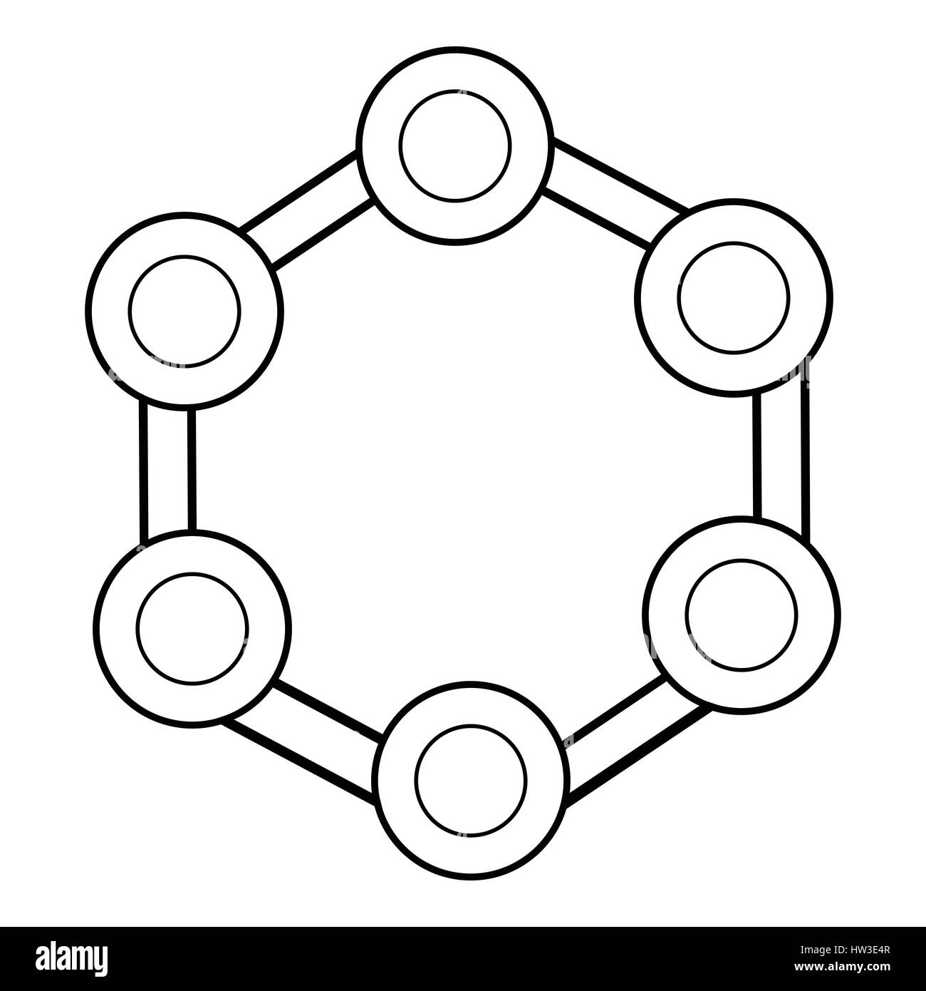Statistics icon, outline style Stock Vector Image & Art - Alamy