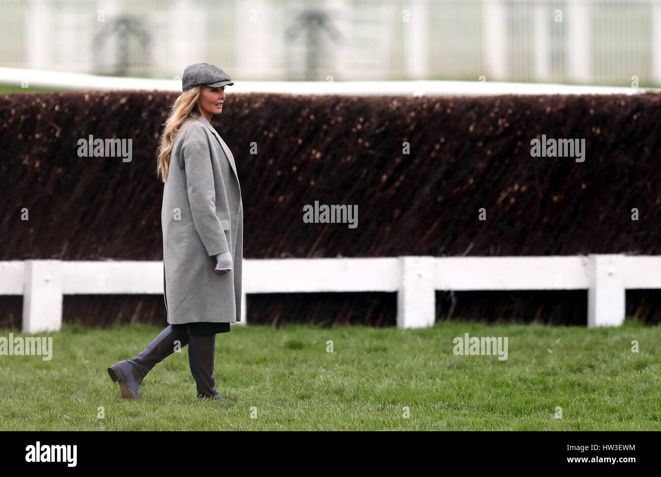 Carol Vorderman on the course during St Patrick's Thursday of the 2017