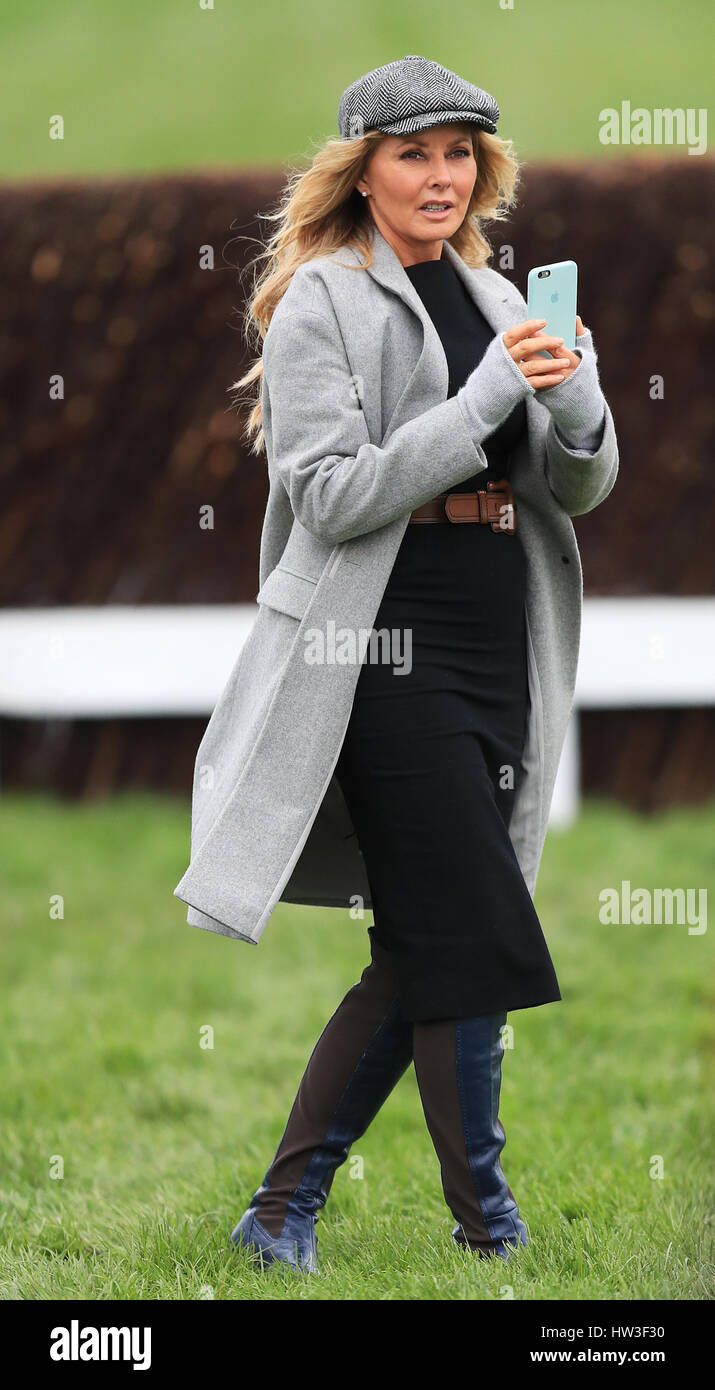 Carol Vorderman during St Patrick's Thursday of the 2017 Cheltenham