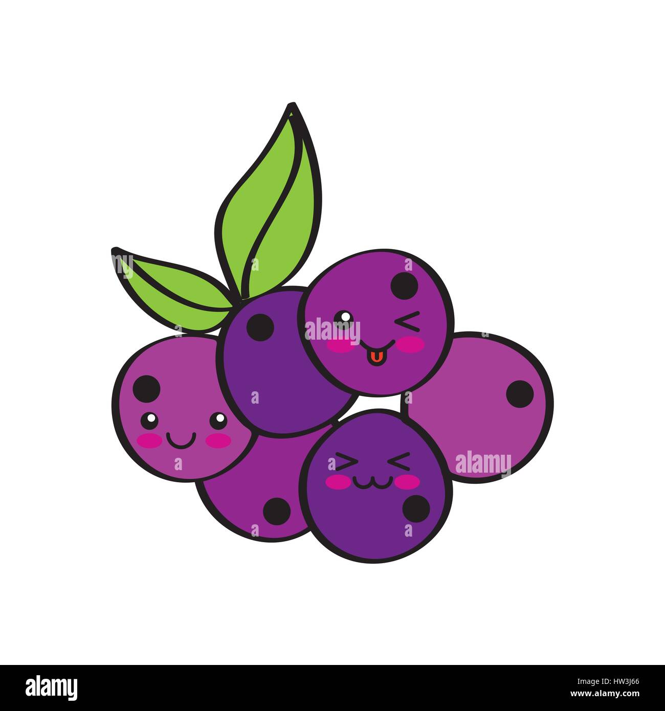 kawaii fruits design Stock Vector Image & Art Alamy