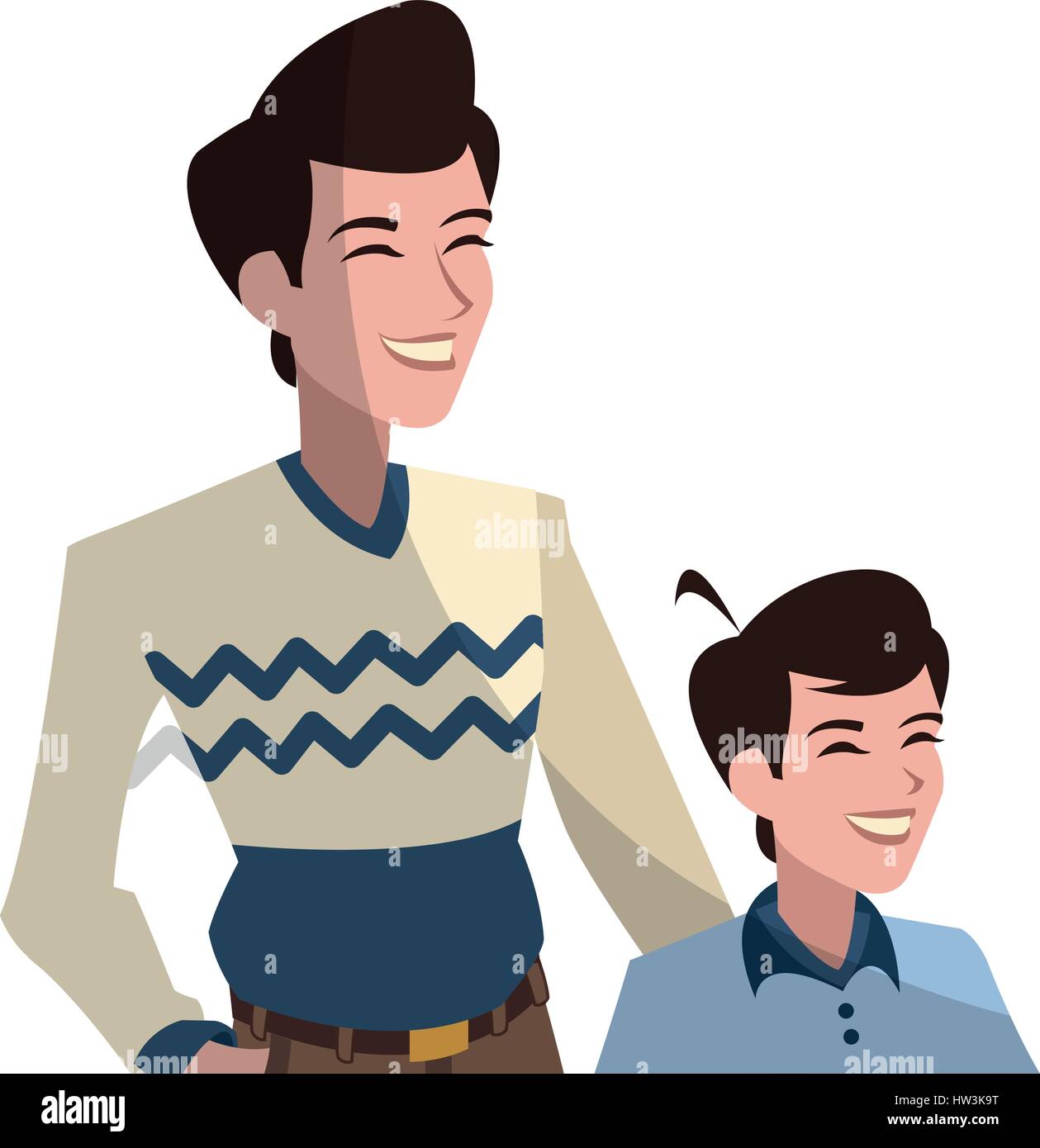 Father And Son Icon Stock Vector Image Art Alamy