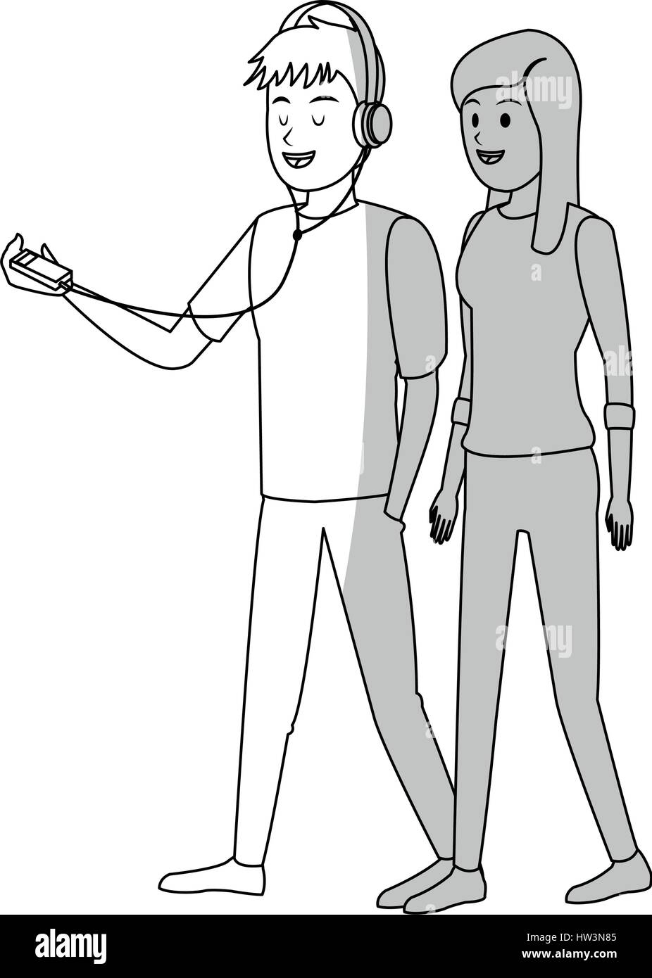 young couple icon Stock Vector Image & Art - Alamy