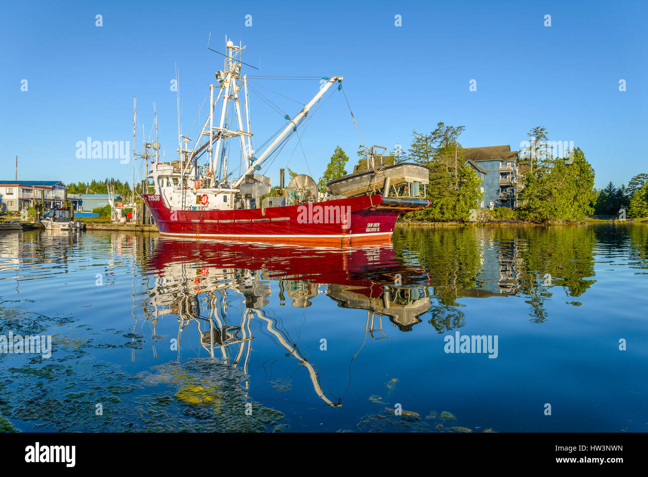 Fishing boat, Ucluelet Harbour, Ucluelet, British Columbia, Canada