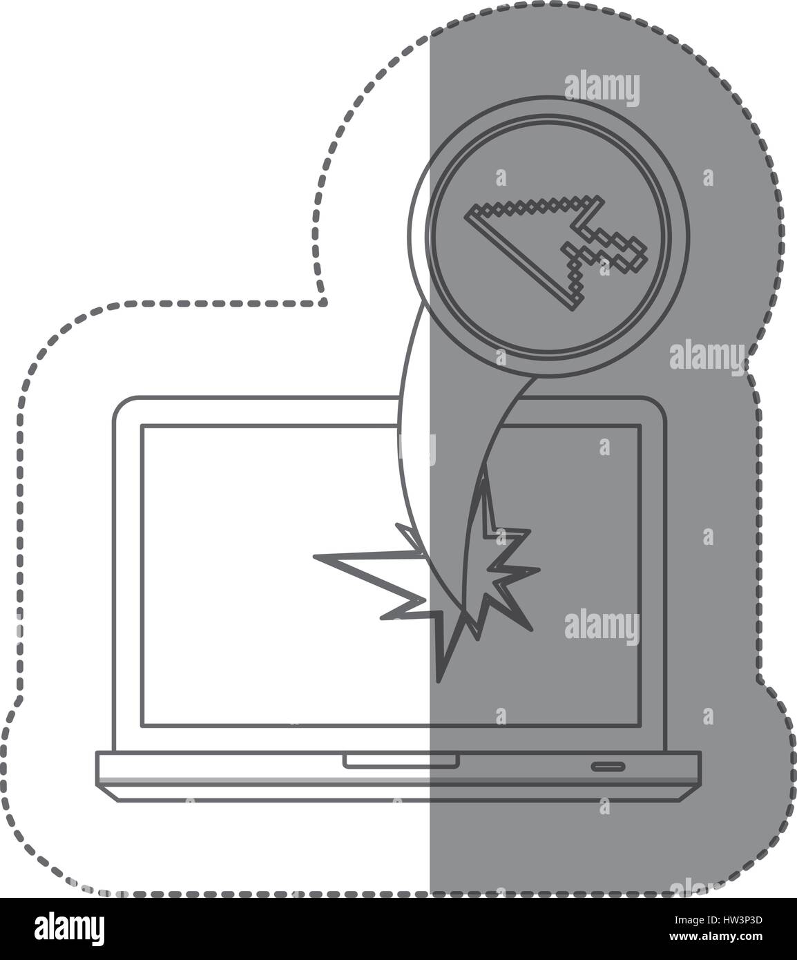 Broken point Stock Vector Images - Alamy
