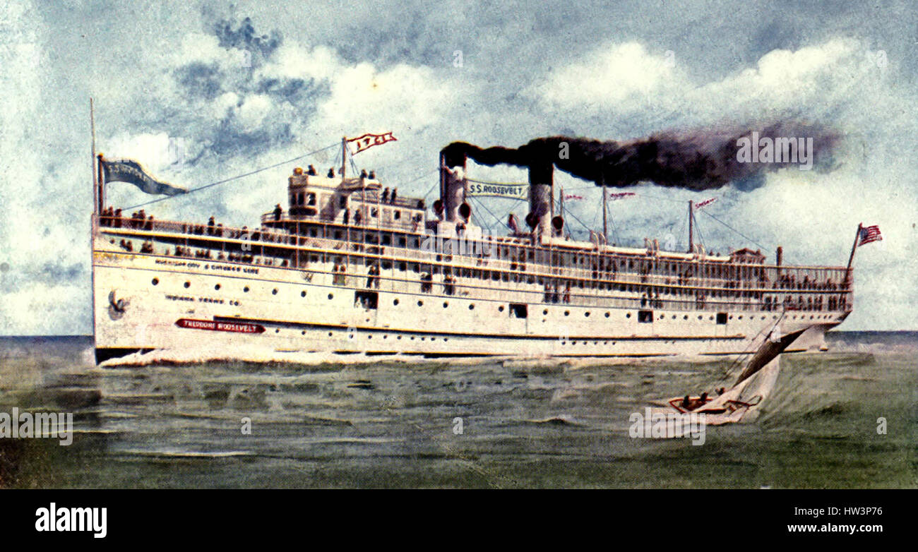 Steamer Theodore Roosevelt - Excursion steamer plying between Chicago ...