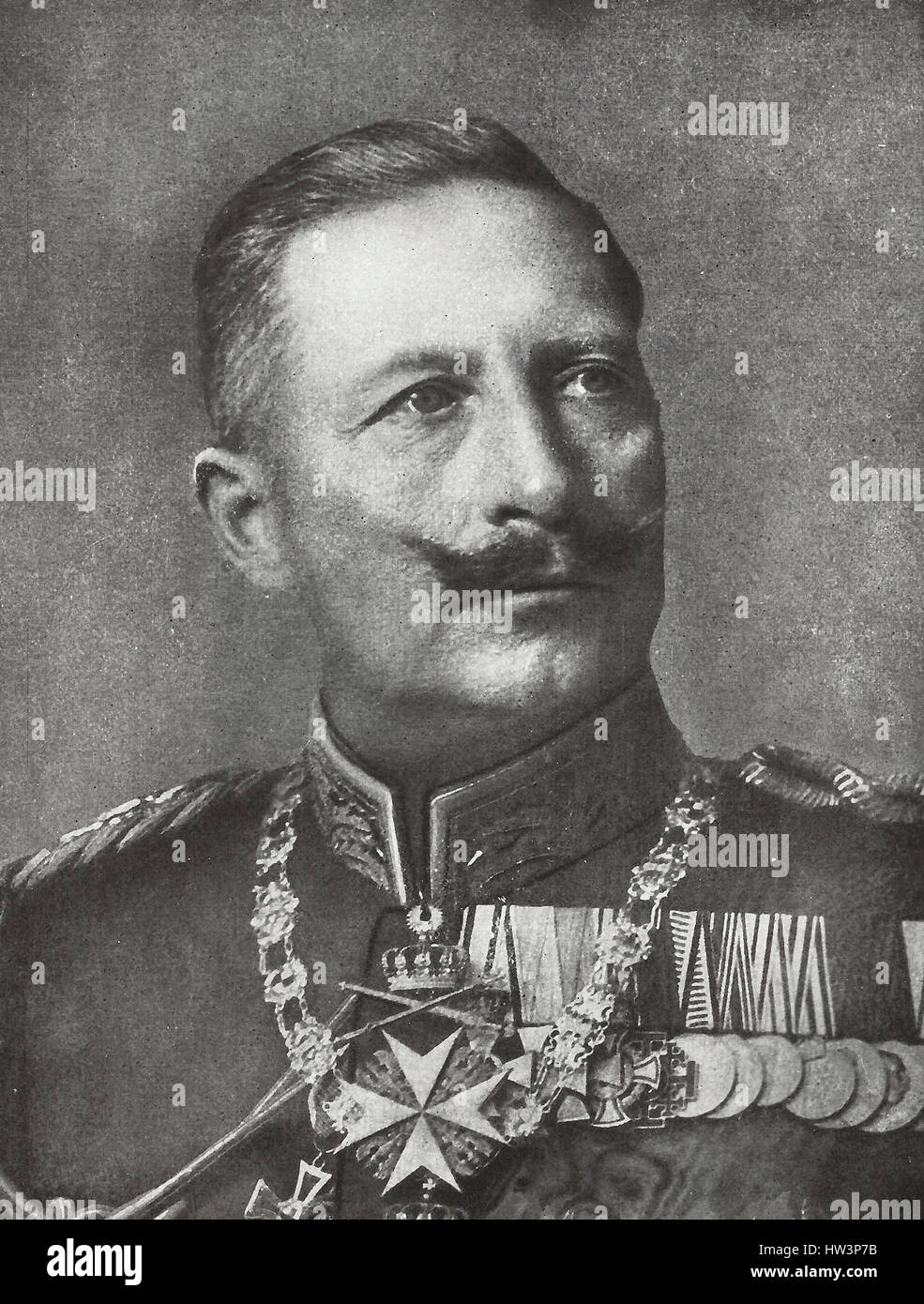 Kaiser Wilhelm II of Germany Stock Photo