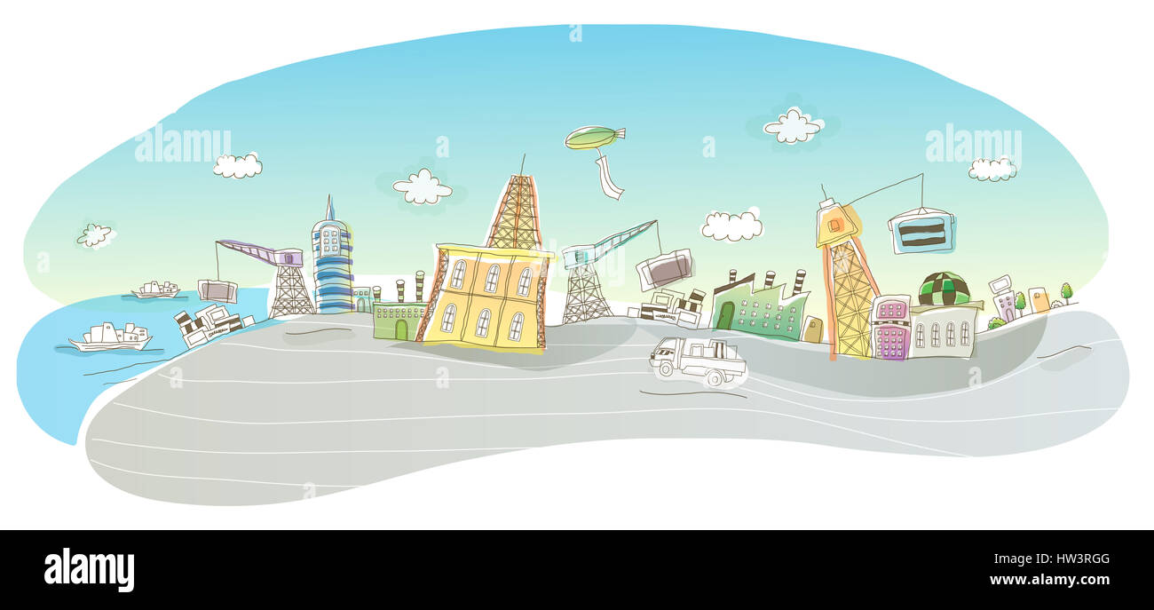 architecture,boat,building exterior,building structure,cargo container ...