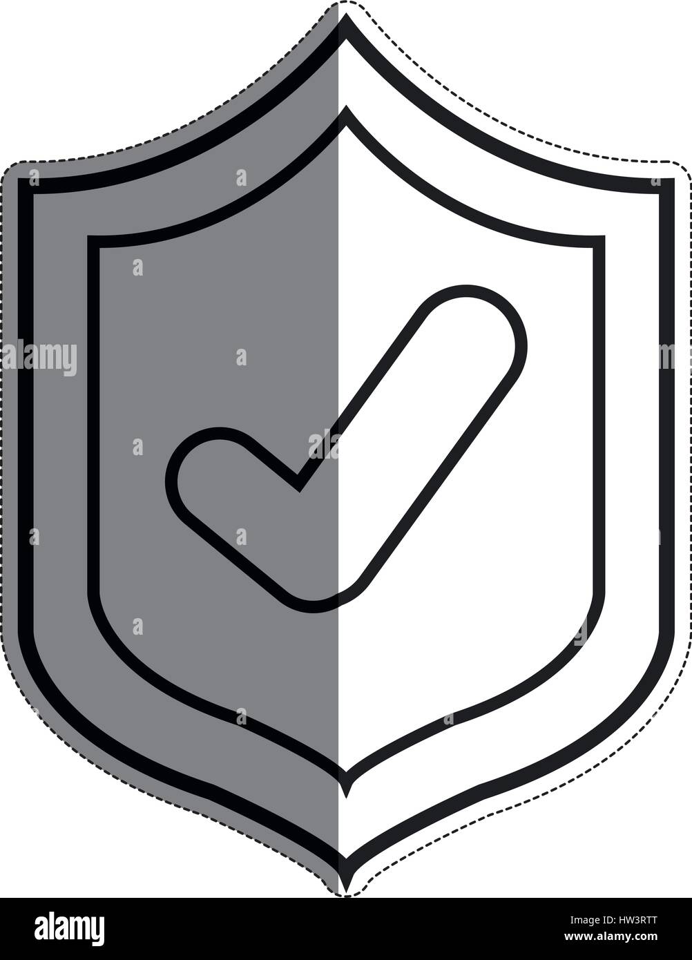 shield with check mark icon Stock Vector Image & Art - Alamy