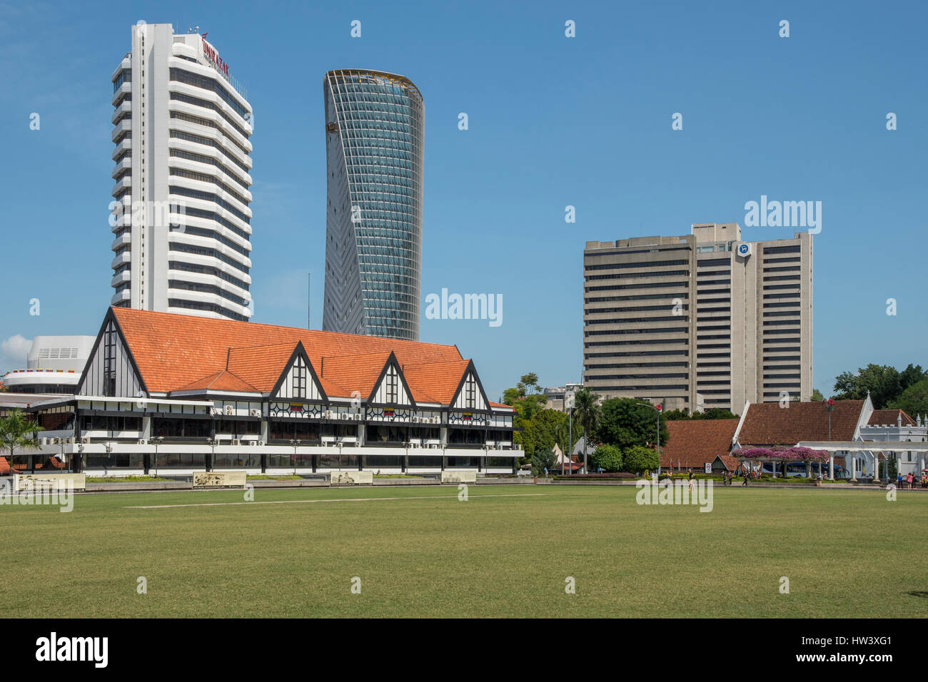Cricket Ground, Merdeka Square, Kuala Lumpur, Malaysia Stock Photo