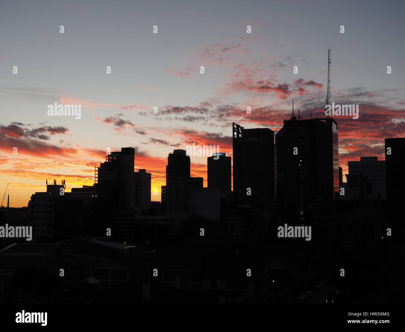 Perth skyline silhouette hi-res stock photography and images - Alamy