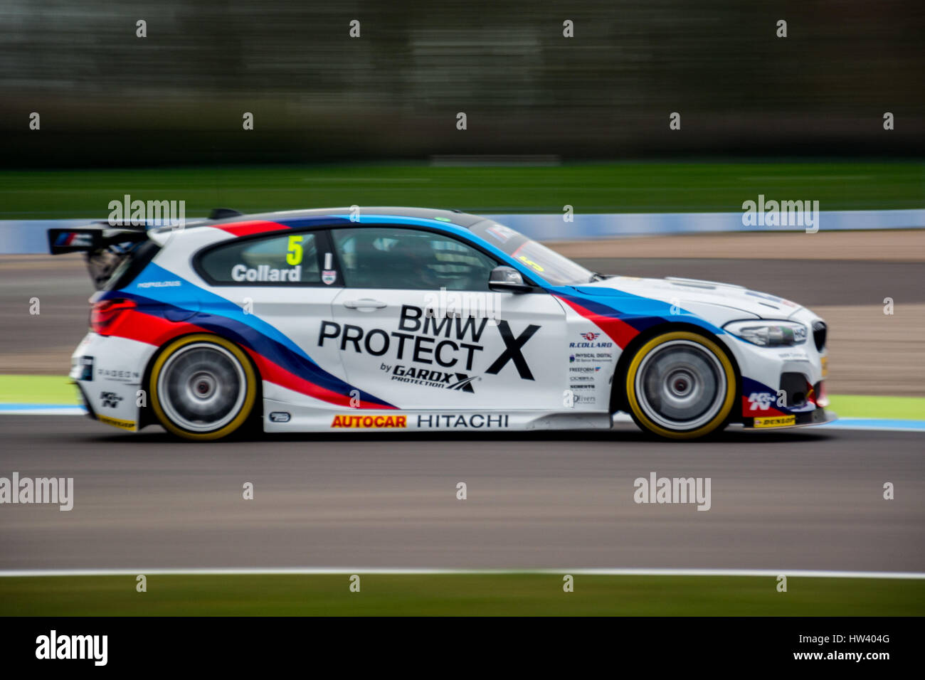 Castle Donington, UK. 16th March, 2017. BTCC racing driver Rob Collard