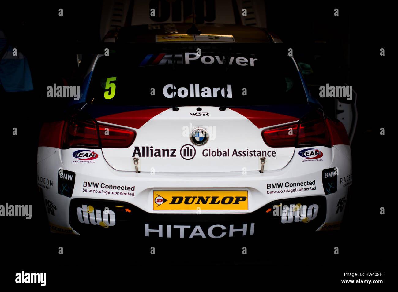 Castle Donington, UK. 16th March, 2017. BTCC racing driver Rob Collard ...