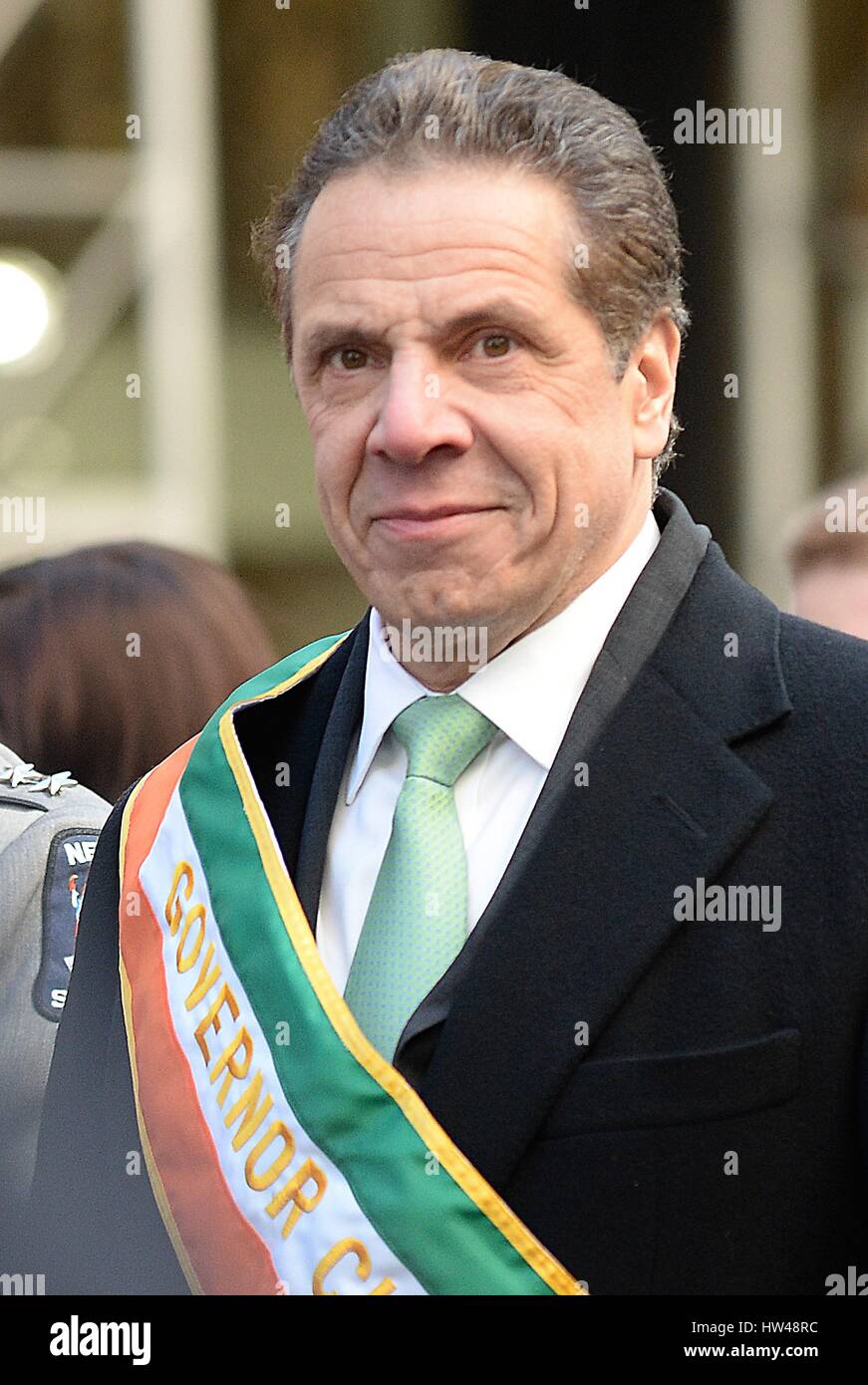 New York, NY, USA. 17th Mar, 2017. Governor Andrew Cuomo out and about